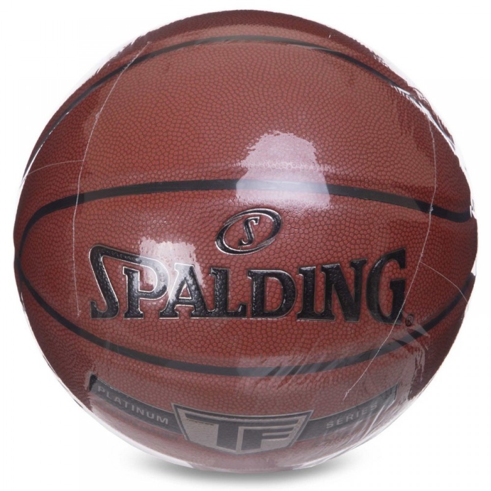 Мяч баскетбольный Spalding TF Platinum Series All Surface размер 7 композитная кожа (76855Y)