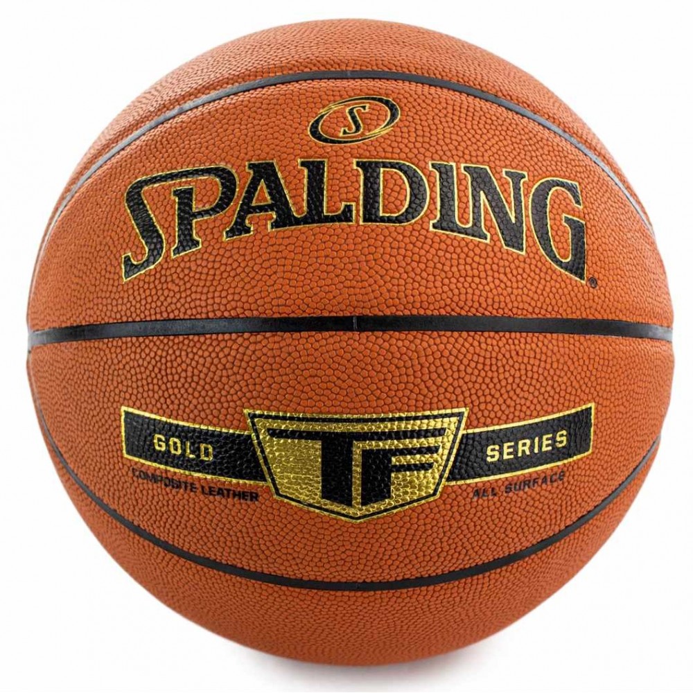 Мяч баскетбольный Spalding Gold TF Series Indoor-Outdoor размер 7 композитная кожа для улицы-зала (76857Z)