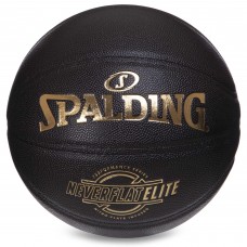 Мяч баскетбольный Spalding NBA Neverflat Elite Indoor-Outdoor размер 7 композитная кожа (76991Y)