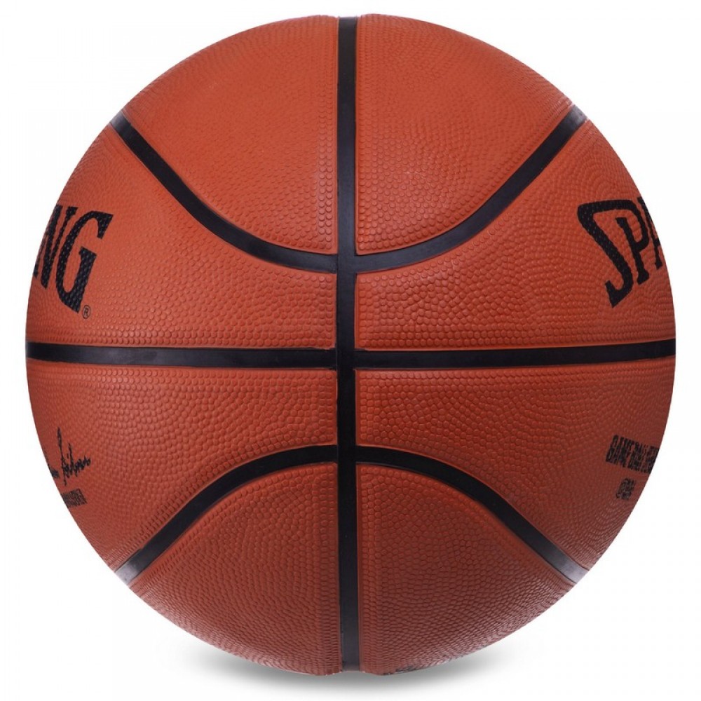 Мяч баскетбольный Spalding NBA Game Ball R размер 7 резиновый для игры на улице коричневый