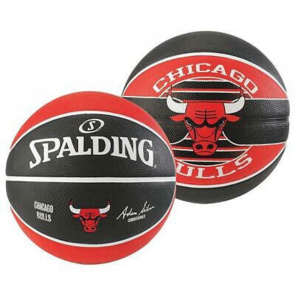 Мяч баскетбольный Spalding NBA Chicago Bulls Outdoor размер 7 резиновый (83503Z)