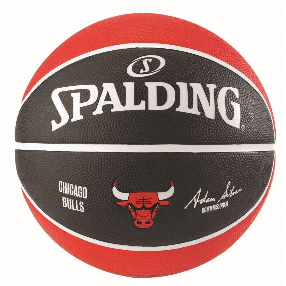Мяч баскетбольный Spalding NBA Chicago Bulls Outdoor размер 7 резиновый (83503Z)