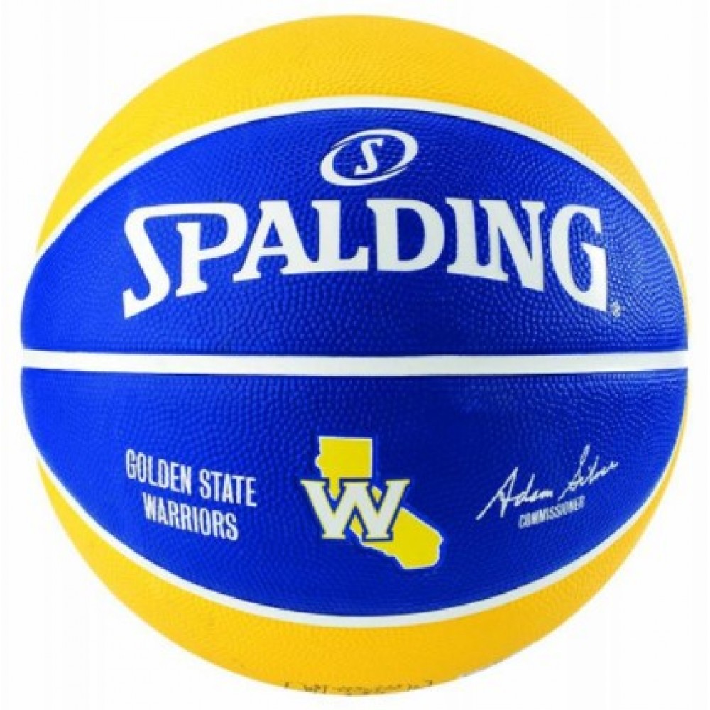 Мяч баскетбольный Spalding NBA Golden State Warriors Outdoor размер 7 резиновый (83515Z)