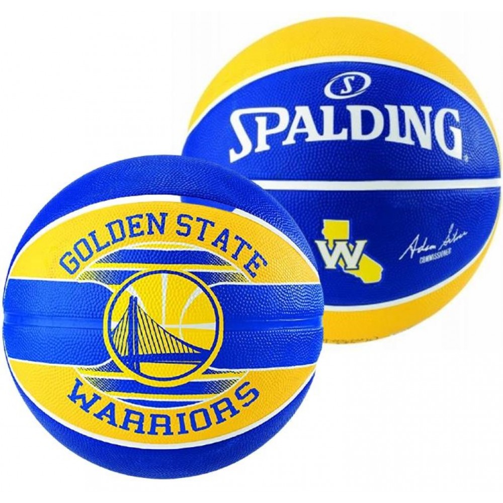 Мяч баскетбольный Spalding NBA Golden State Warriors Outdoor размер 7 резиновый (83515Z)