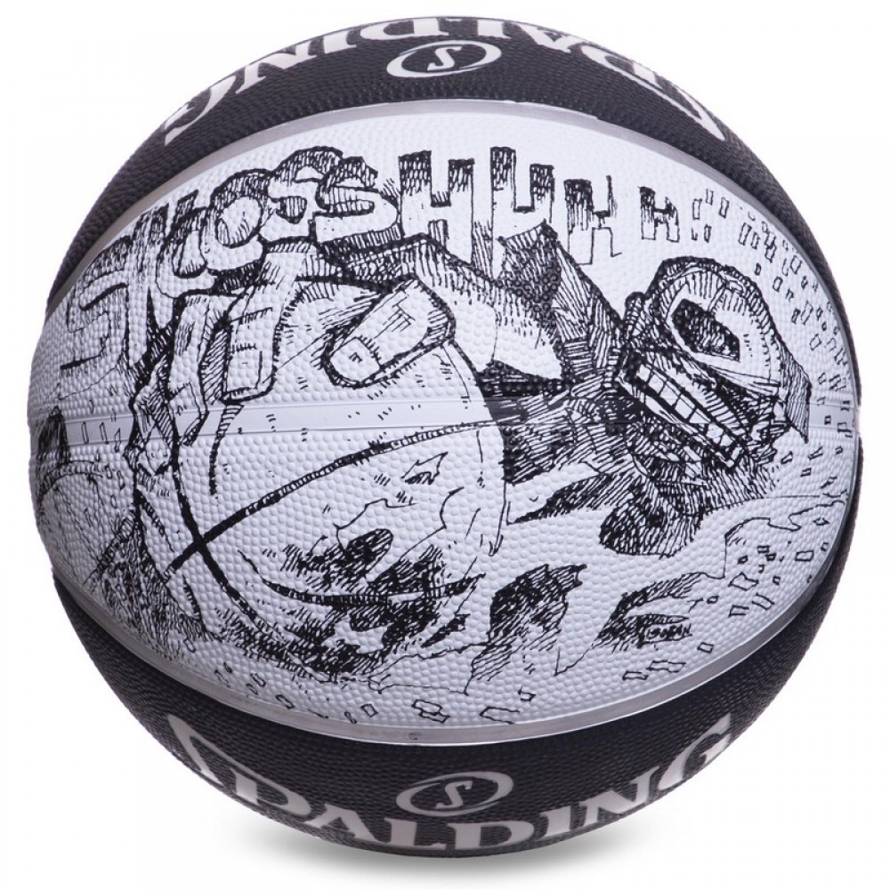 Мяч баскетбольный Spalding NBA Sketch Series Outdoor размер 7 резиновый (83534Z)