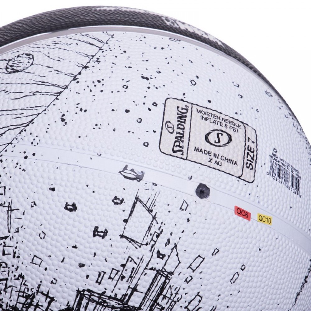 Мяч баскетбольный Spalding NBA Sketch Series Outdoor размер 7 резиновый (83534Z)