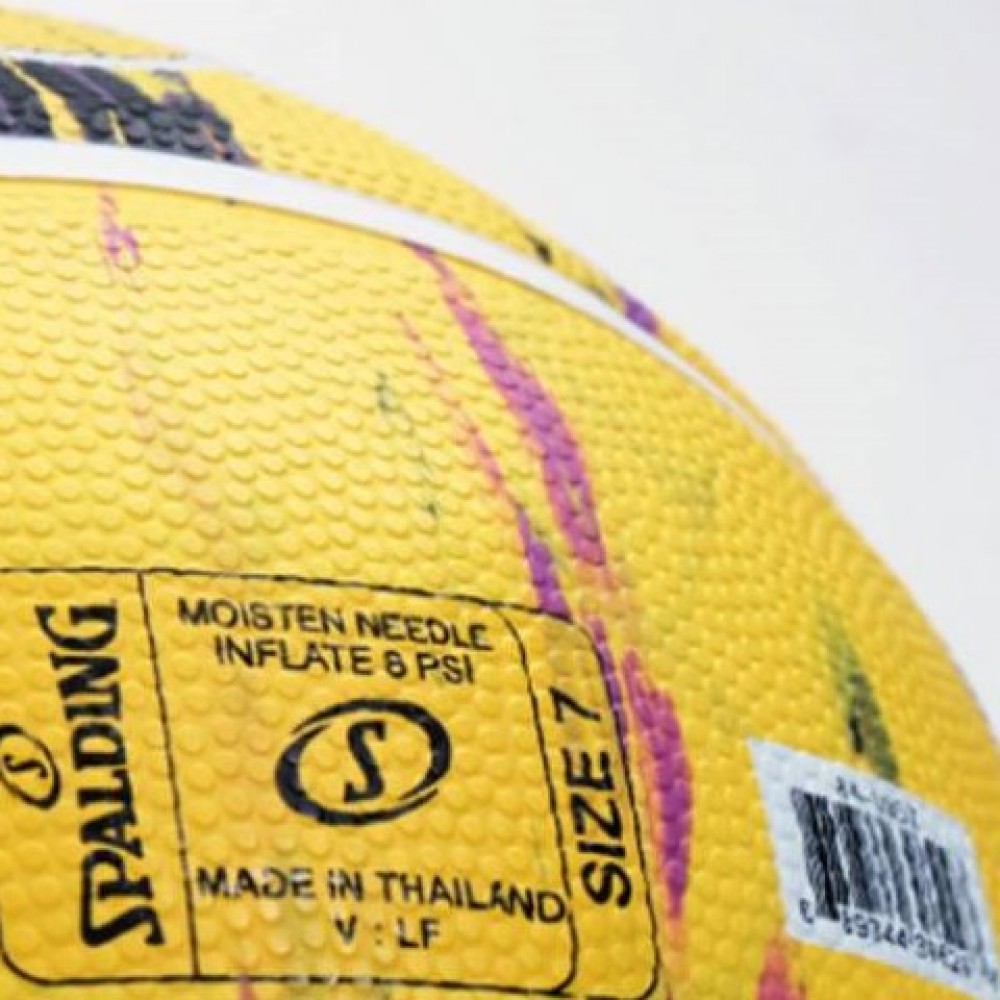 Мяч баскетбольный Spalding NBA Lakers Marble Colour Outdoor размер 7 резиновый (84-095Z)