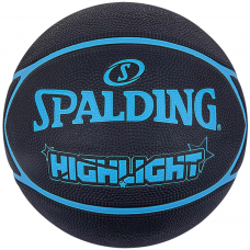 Мяч баскетбольный Spalding Highlight Indoor-Outdoor размер 7 резина (84356Z)