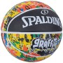 Мяч баскетбольный Spalding Rainbow Graffiti размер 7 резиновый для игры на улице (84372Z)