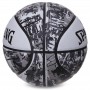 Мяч баскетбольный Spalding White Black Graffiti размер 7 резиновый для игры на улице (84375Z)
