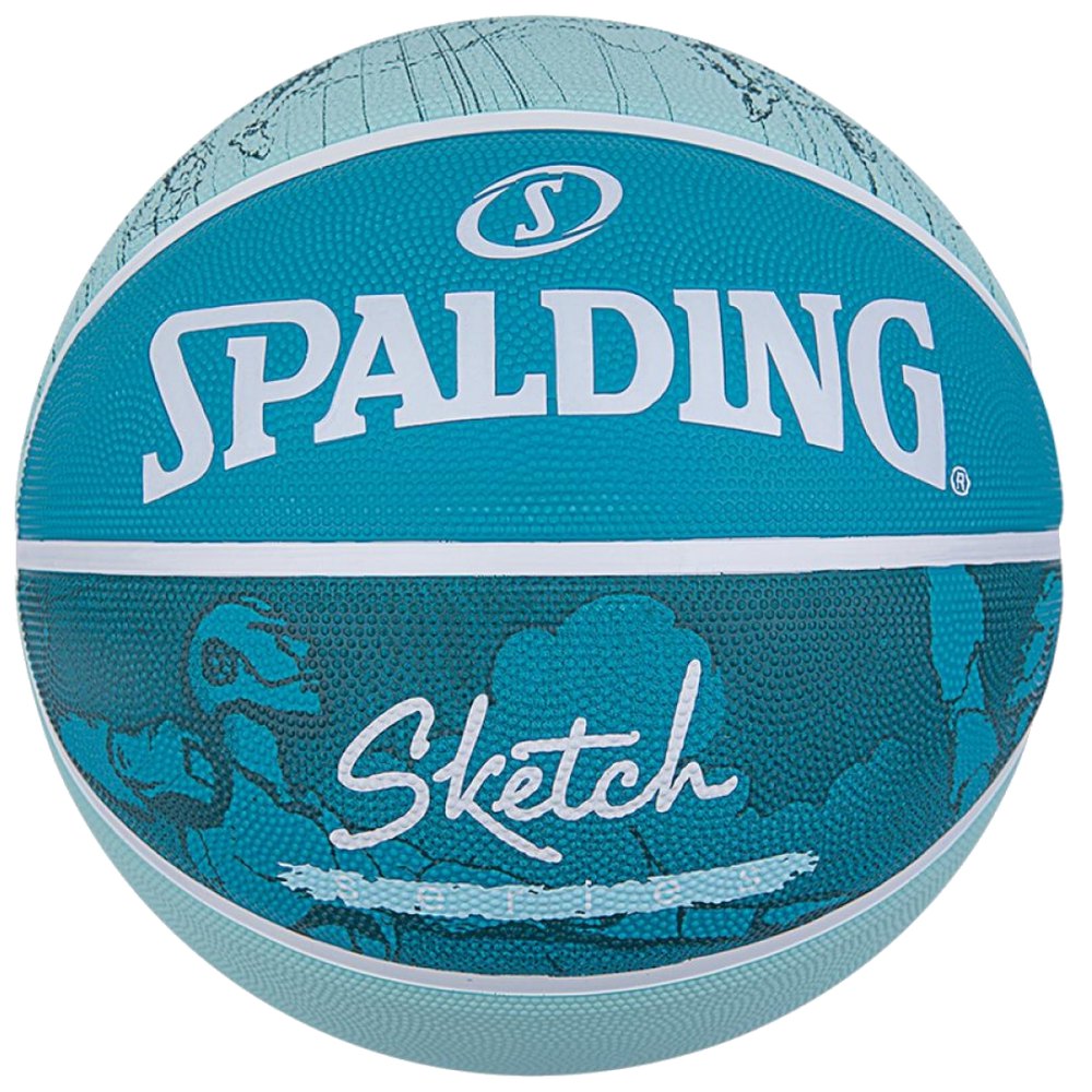 Мяч баскетбольный Spalding NBA Sketch Series Outdoor размер 7 резиновый (84380Z)