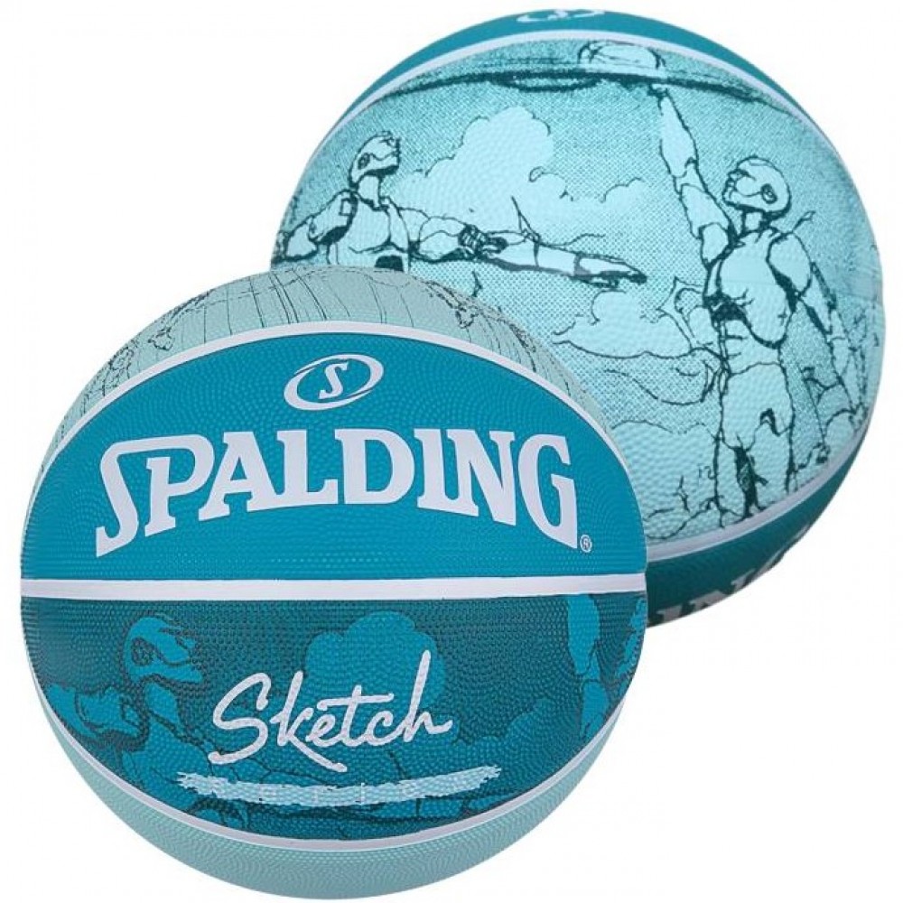 Мяч баскетбольный Spalding NBA Sketch Series Outdoor размер 7 резиновый (84380Z)