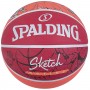 Мяч баскетбольный Spalding NBA Sketch Series Outdoor размер 7 резиновый (84381Z)