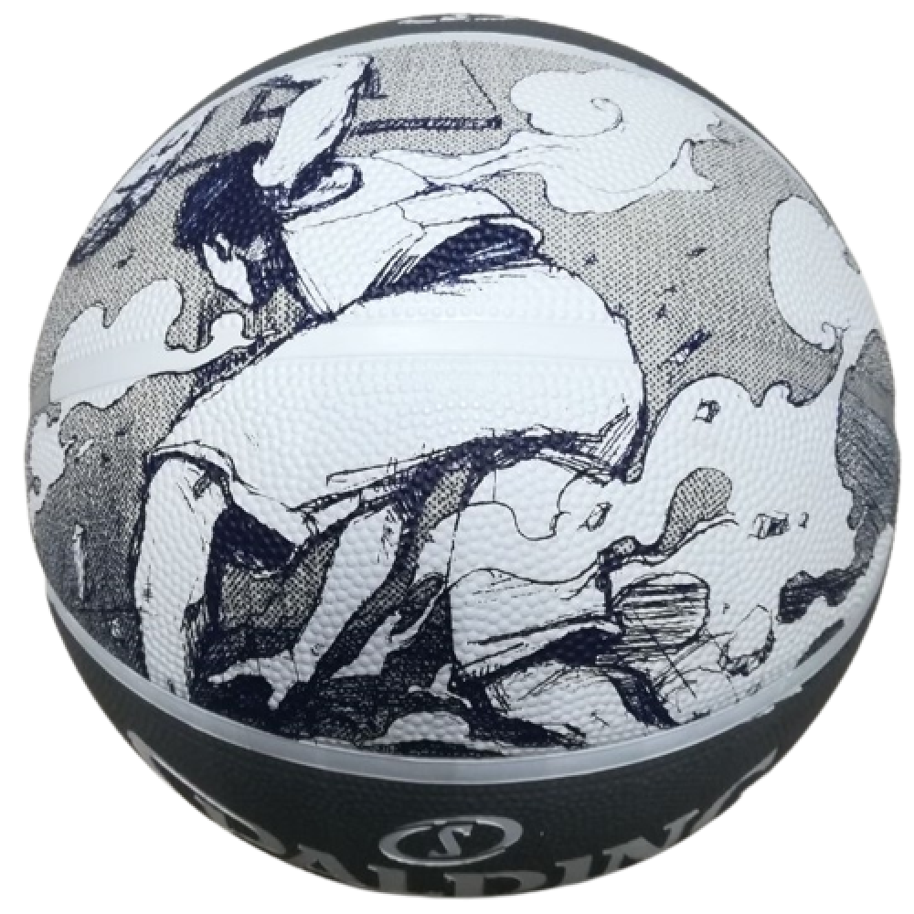 Мяч баскетбольный Spalding NBA Sketch Jump Ball Series Outdoor размер 7 резиновый (84382Z)