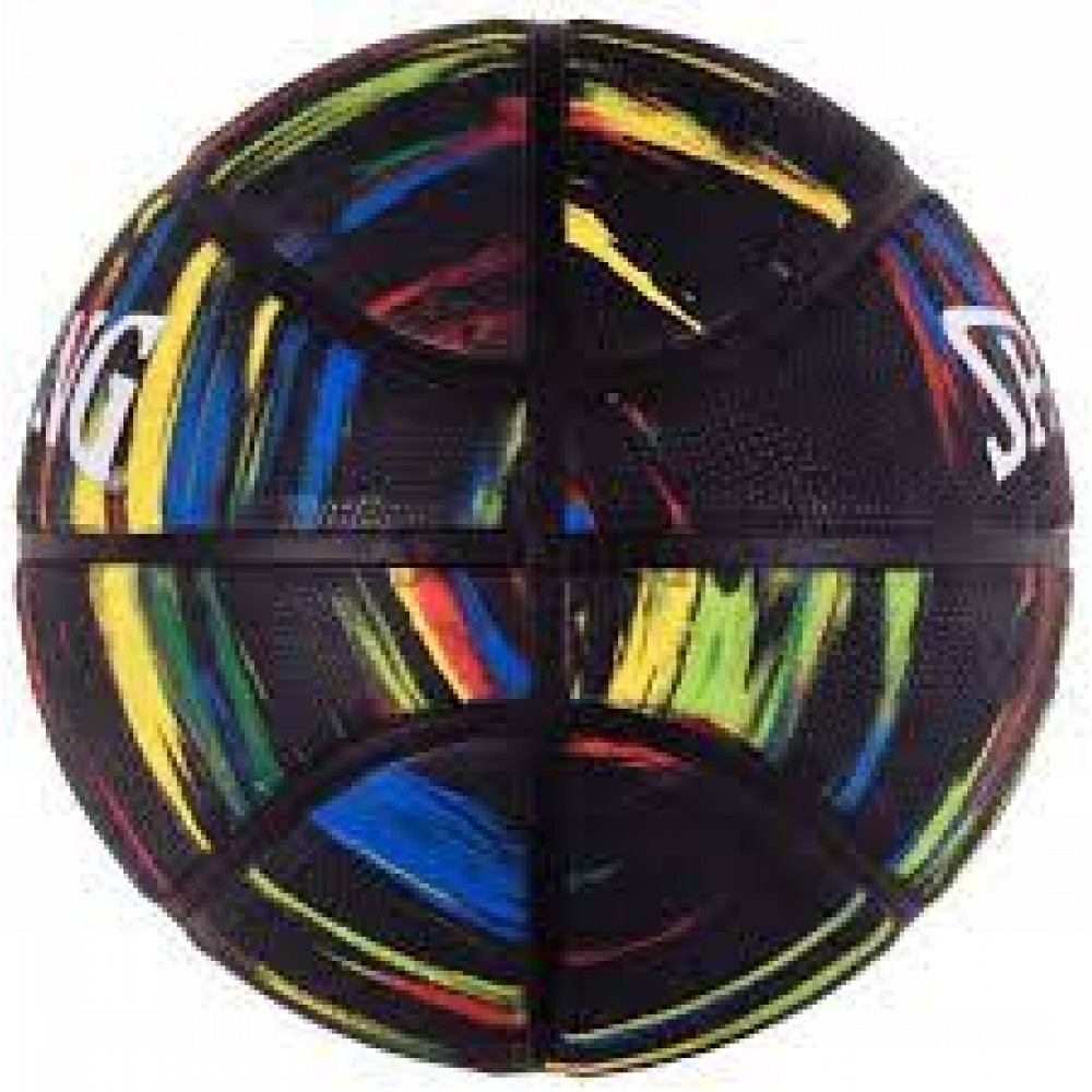 Мяч баскетбольный Spalding NBA Marble Black Rainbow Outdoor размер 7 резиновый (84398Z)