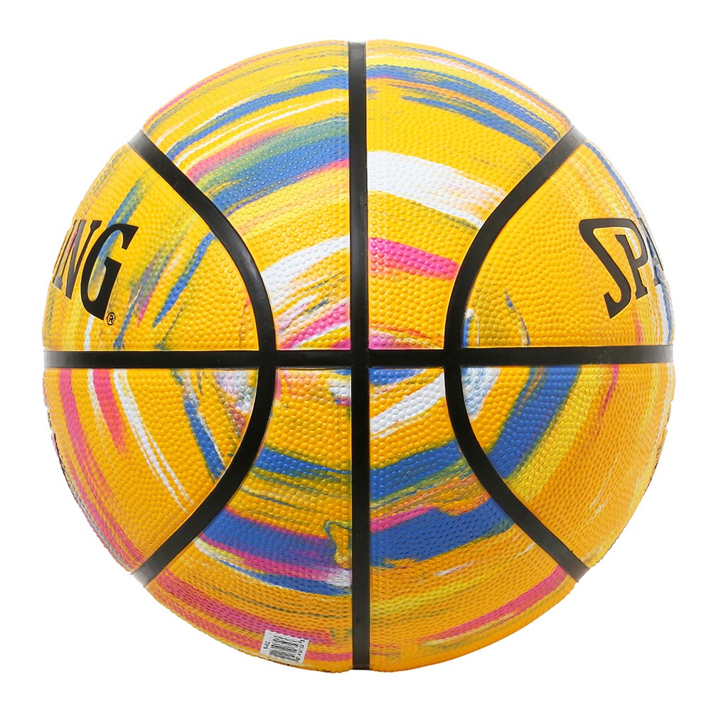Мяч баскетбольный Spalding NBA Marble Уellow Outdoor размер 7 резиновый (84401Z)