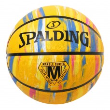 Мяч баскетбольный Spalding NBA Marble Уellow Outdoor размер 7 резиновый (84401Z)