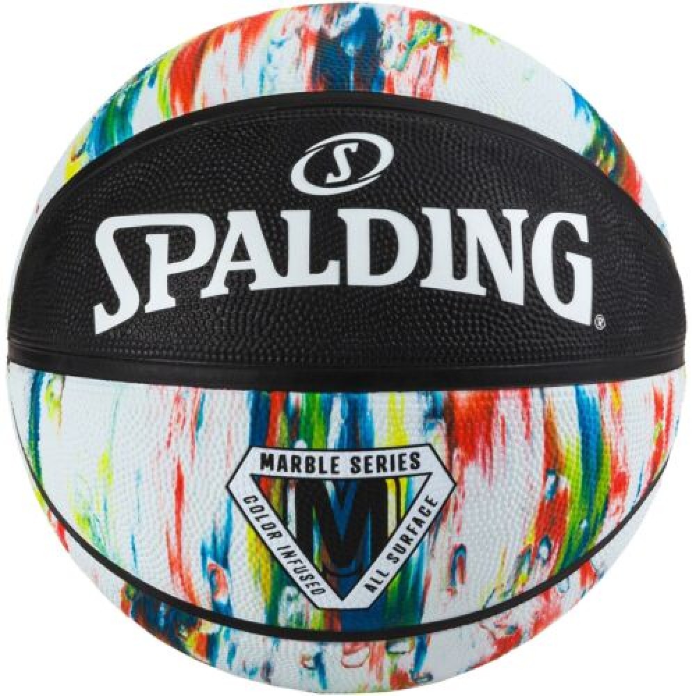 Мяч баскетбольный Spalding NBA Marble Outdoor размер 7 резиновый (84404Z)