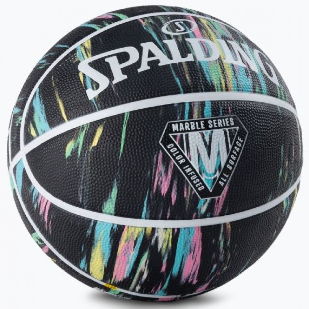 Мяч баскетбольный Spalding NBA Marble Outdoor размер 7 резиновый (84405Z)