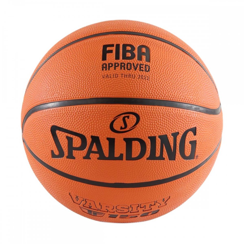 Баскетбольный мяч Spalding TF-150 Varsity FIBA Outdoor размер 7, 6, 5 резиновый для улицы-зала (84421Z)