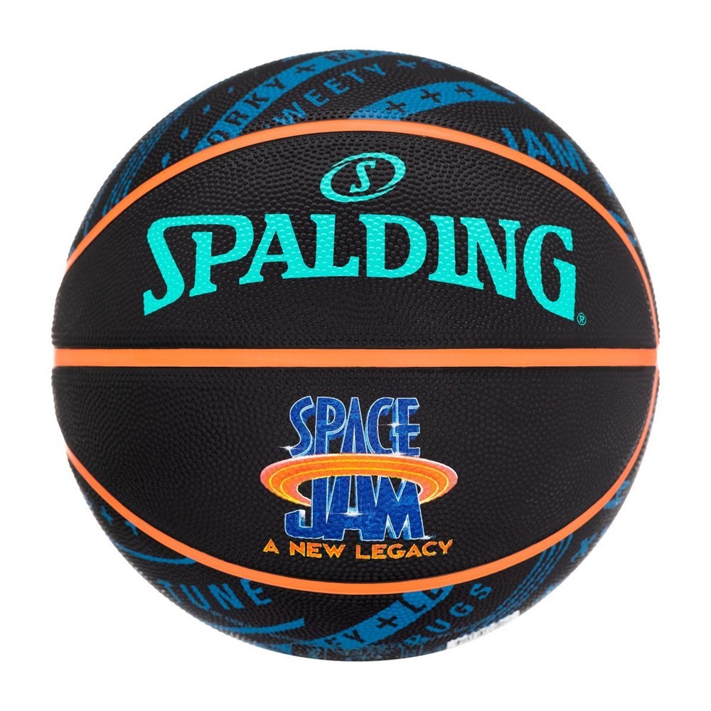 Мяч баскетбольный Spalding Space Jam Tune Squad Roster BasketBall размер 7 резиновый для улицы-зала (84540Z)