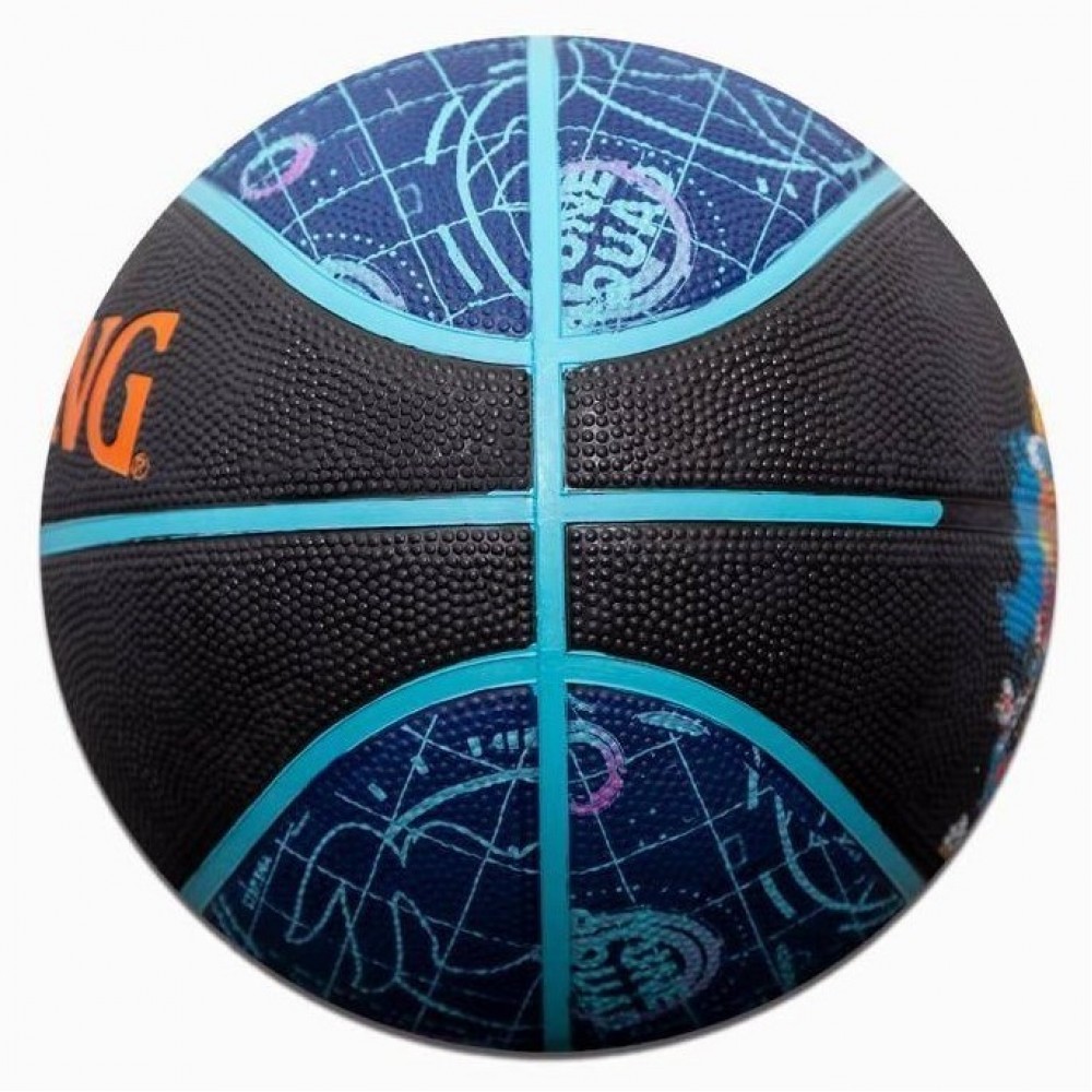 Мяч баскетбольный Spalding Space Jam Tune Court BasketBall размер 5, 6, 7 резиновый для улицы-зала (84560Z)