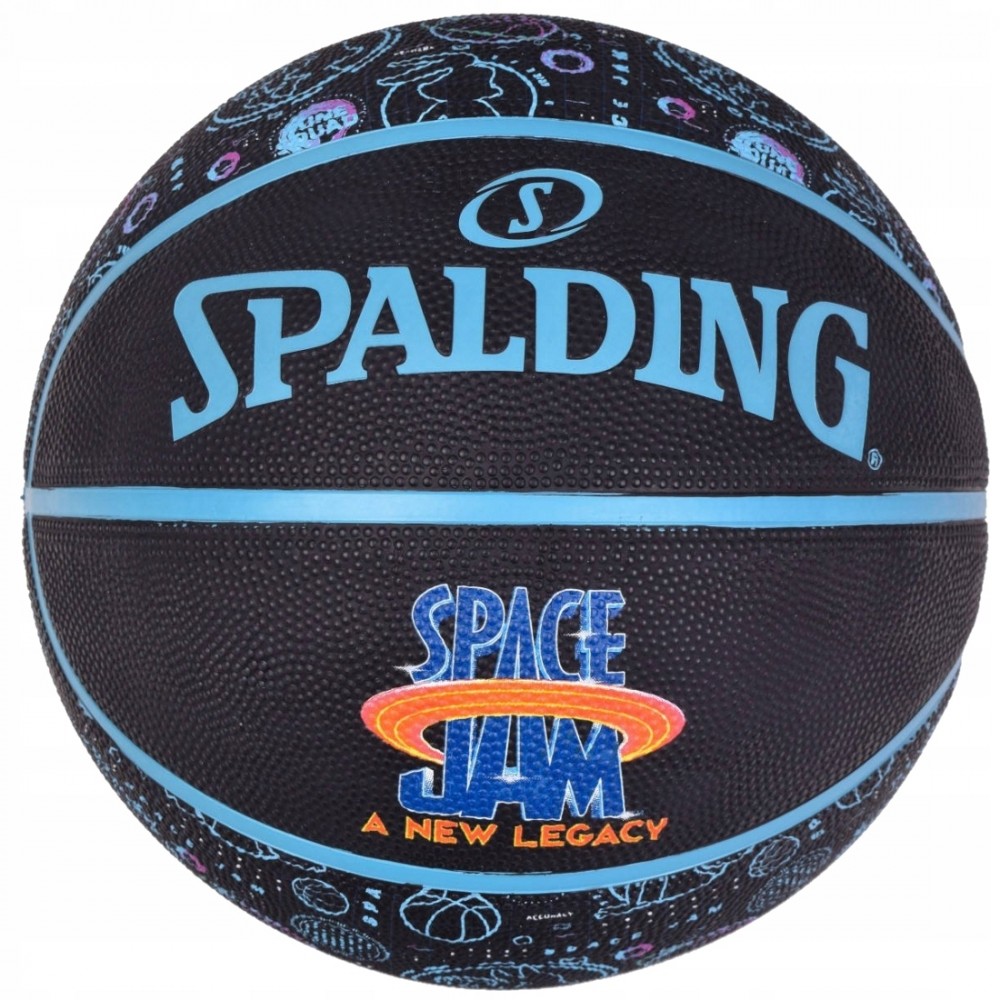 Мяч баскетбольный Spalding Space Jam Tune Squad Roster Ball размер 7 резиновый для улицы-зала (84582Z)