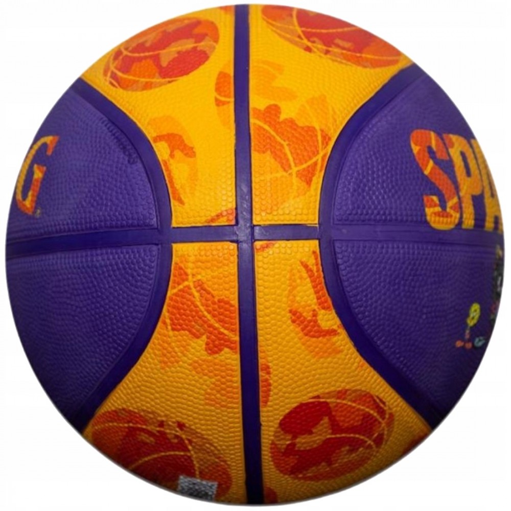 Мяч баскетбольный Spalding Space Jam Tune Squad Ball размер 5, 7 резиновый для улицы-зала (84595Z)
