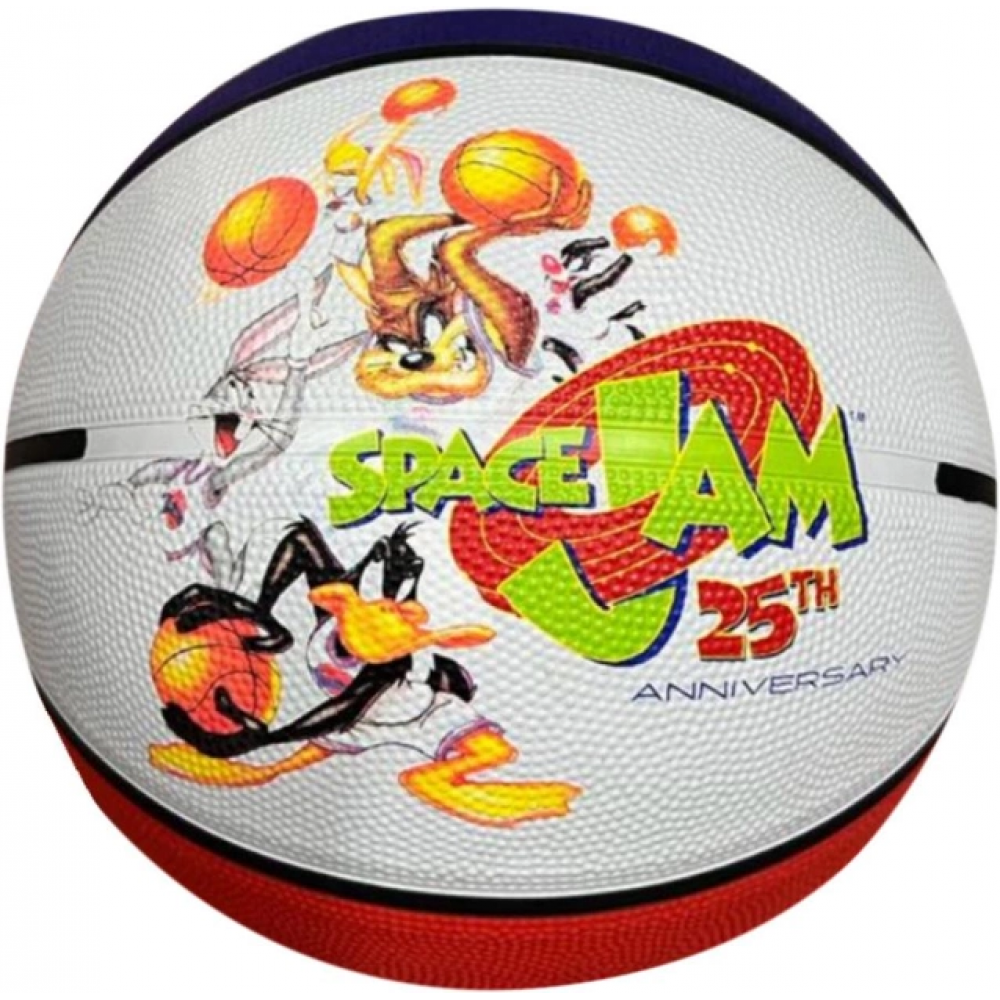 Мяч баскетбольный Spalding Space Jam 25th Anniversary размер 7 резиновый для улицы-зала (84687Z)