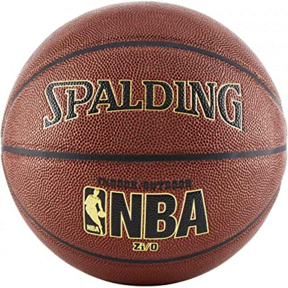 Мяч баскетбольный Spalding NBA Zi-O Indoor-Outdoor размер 7 композитная кожа для улицы-зала коричневый
