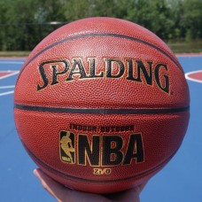 Мяч баскетбольный Spalding NBA Zi-O Indoor-Outdoor размер 7 композитная кожа для улицы-зала коричневый