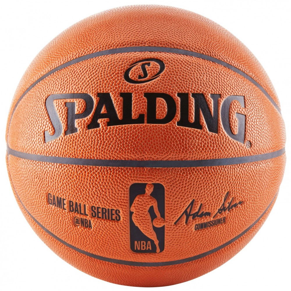 Мяч баскетбольный Spalding NBA Replica Game Ball Indoor-Outdoor размер 7 композитная кожа (76-5748)