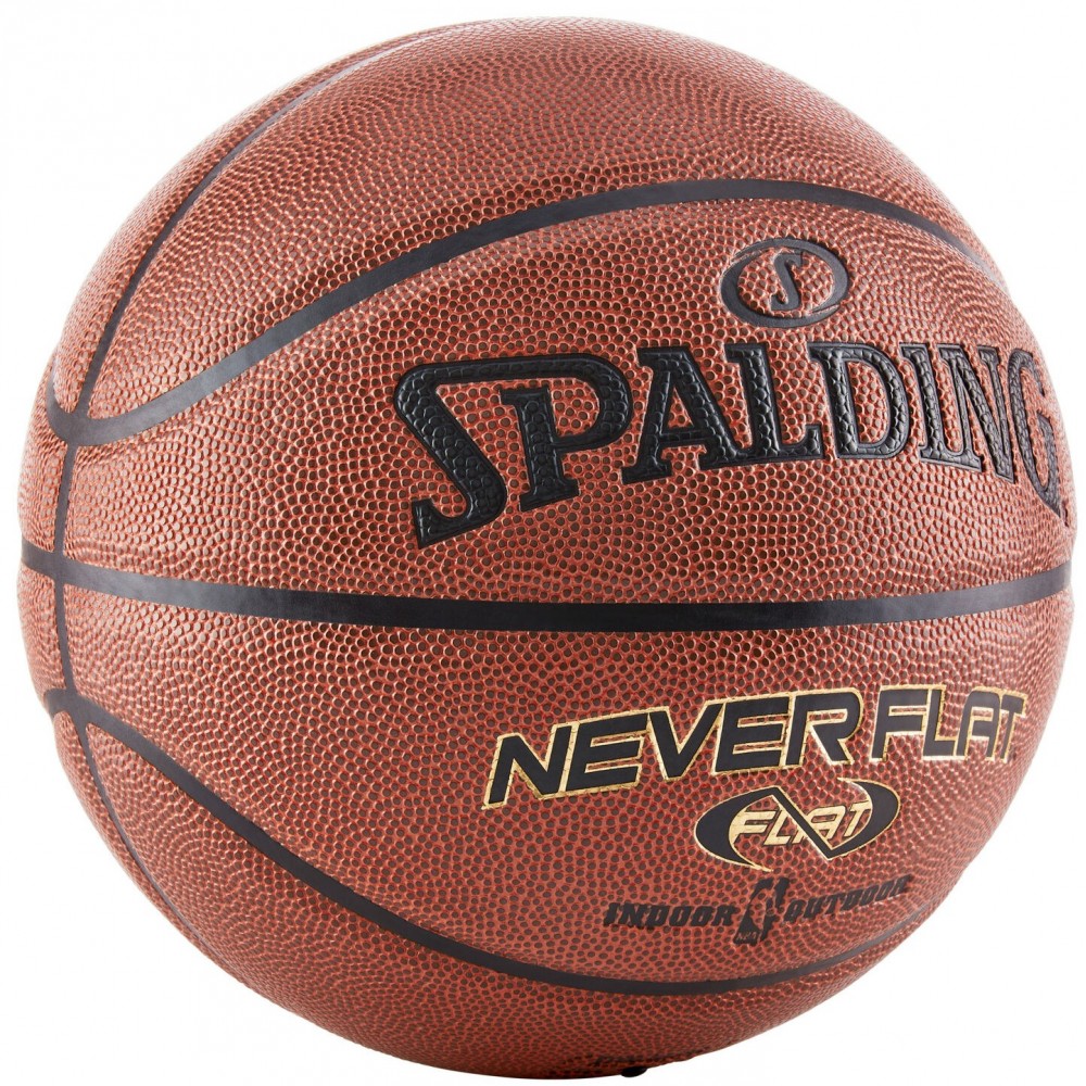 Мяч баскетбольный Spalding NBA Neverflat Indoor-Outdoor размер 7 композитная кожа (74096ZI)
