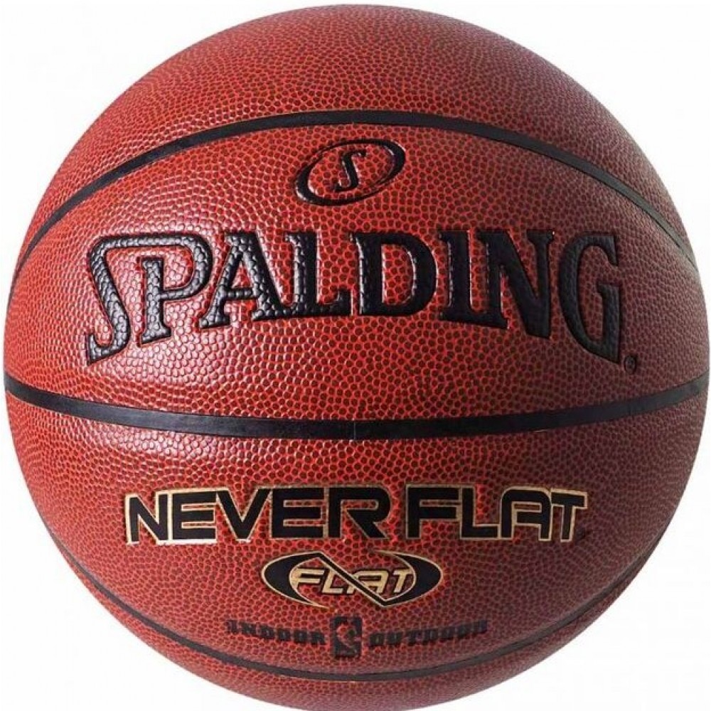 Мяч баскетбольный Spalding NBA Neverflat Indoor-Outdoor размер 7 композитная кожа (74096ZI)
