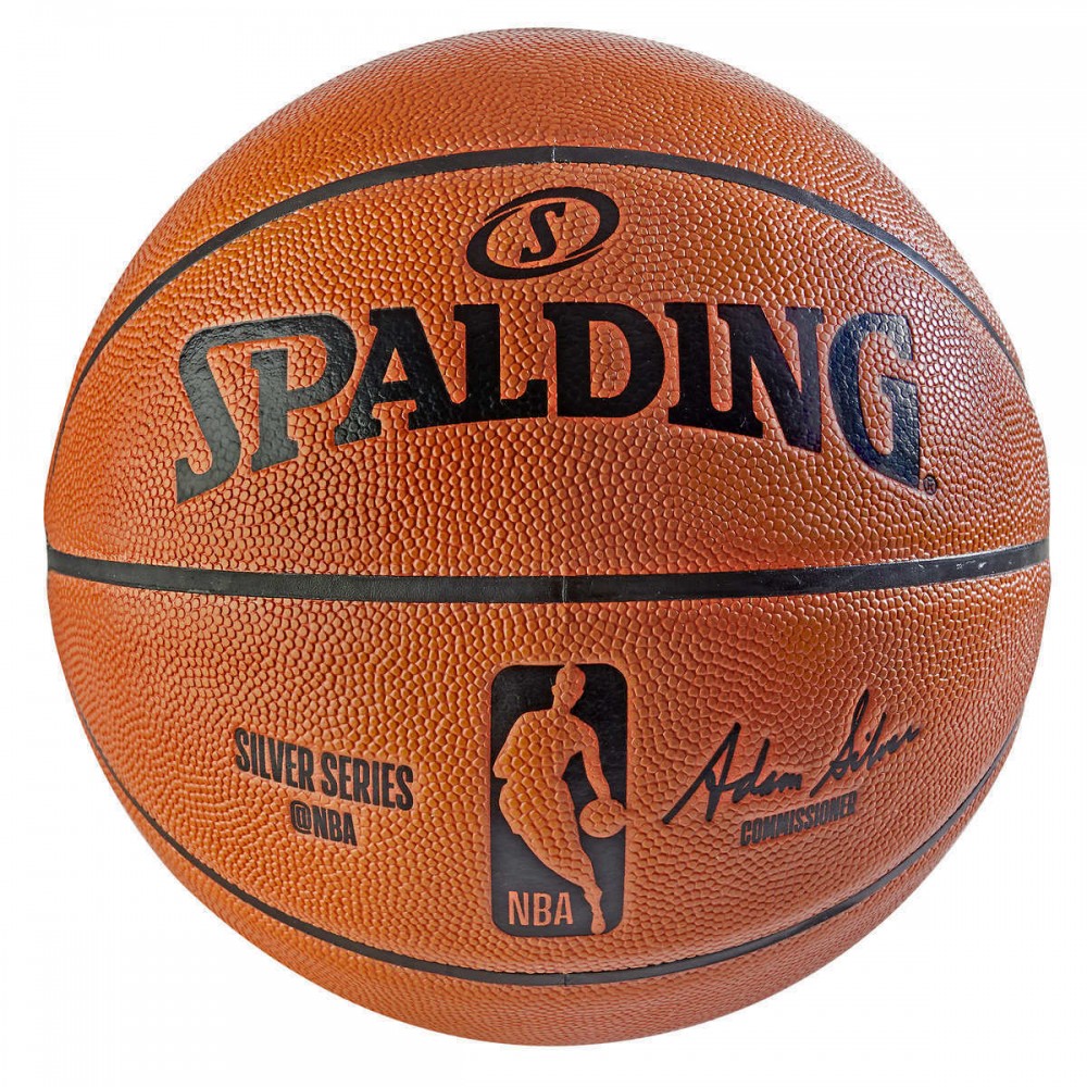 Мяч баскетбольный Spalding NBA Silver Series Indoor-Outdoor размер 7 композитная кожа (76-5747)