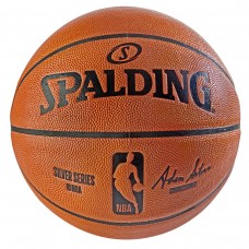 Мяч баскетбольный Spalding NBA Silver Series Indoor-Outdoor размер 7 композитная кожа (76-5747)