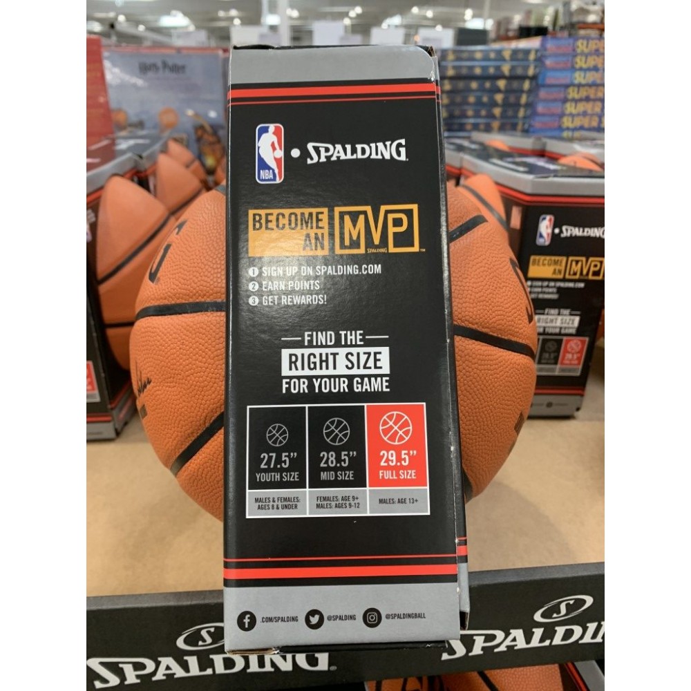 Мяч баскетбольный Spalding NBA Silver Series Indoor-Outdoor размер 7 композитная кожа (76-5747)