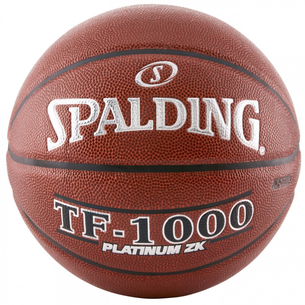 Мяч баскетбольный Spalding TF-1000 Platinum ZK Indoor Game Basketball размер 7 композитная кожа (76105Е)