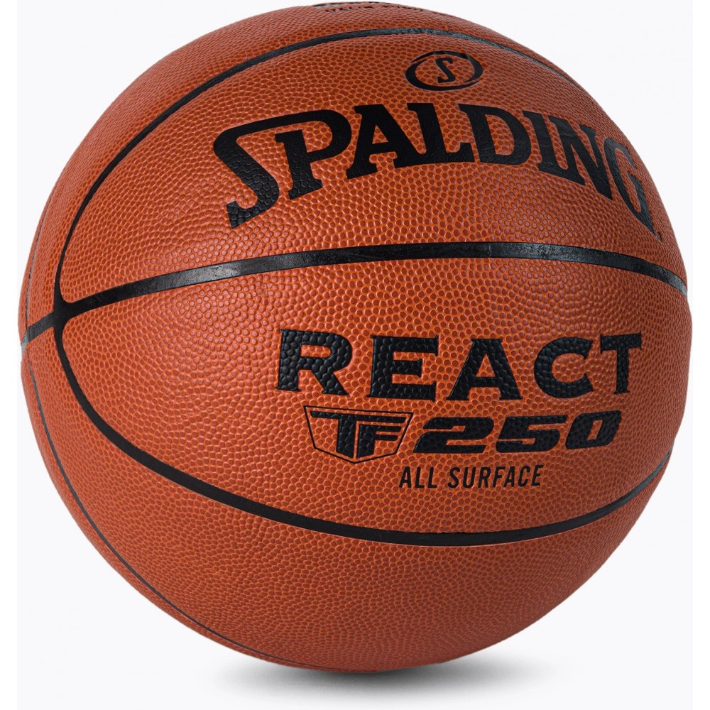 Мяч баскетбольный Spalding TF-250 React Fiba In/Out размер 6, 7 композитная кожа (76967Z)