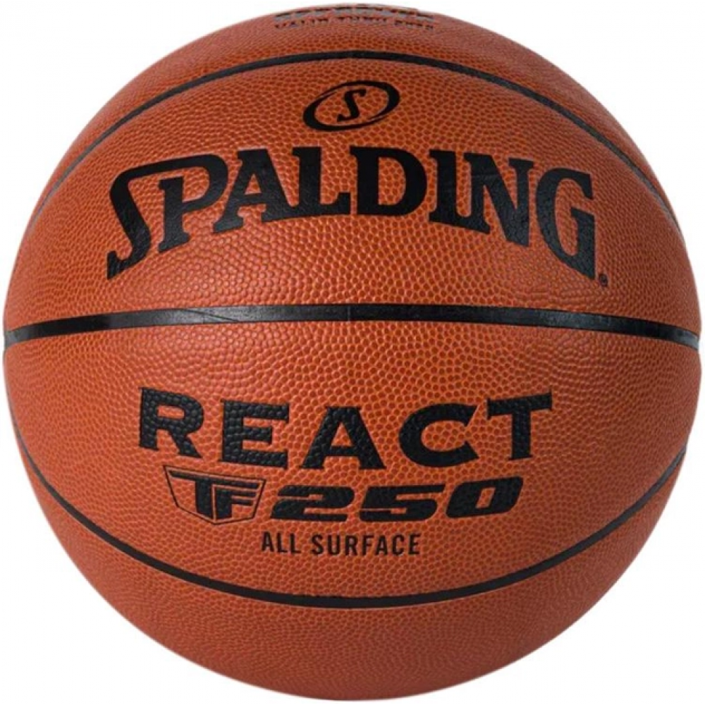 Мяч баскетбольный Spalding TF-250 React Fiba In/Out размер 6, 7 композитная кожа (76967Z)