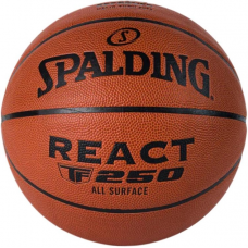 Мяч баскетбольный Spalding TF-250 React Fiba In/Out размер 6, 7 композитная кожа (76967Z)