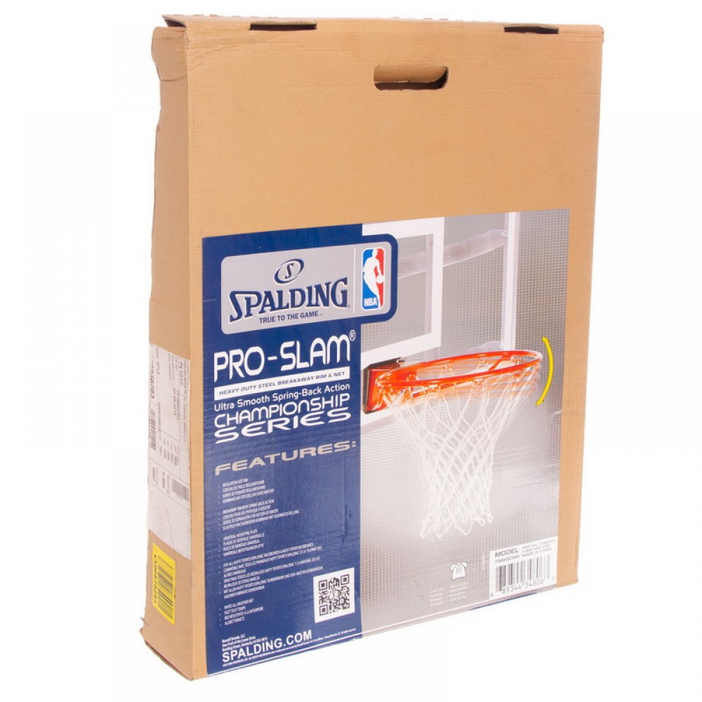 Кольцо баскетбольное аммортизационное Spalding Pro Slam Basketball Rim (7888SCNR)