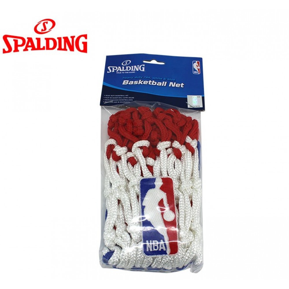 Сетка баскетбольная Spalding Basketball NBA Net Heavy Duty Outdoor игровая всепогодная 1 шт. (8235SCNR)