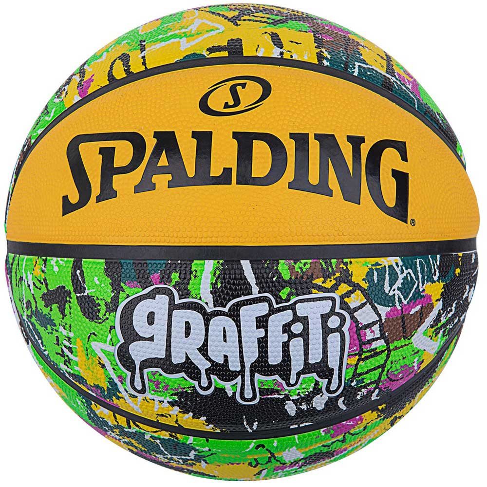 Мяч баскетбольный Spalding Graffiti размер 7 резиновый для игры на улице-в зале (84374Z)