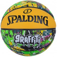 Мяч баскетбольный Spalding Graffiti размер 7 резиновый для игры на улице-в зале (84374Z)