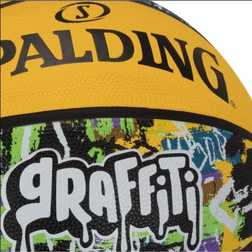 Мяч баскетбольный Spalding Graffiti размер 7 резиновый для игры на улице-в зале (84374Z)