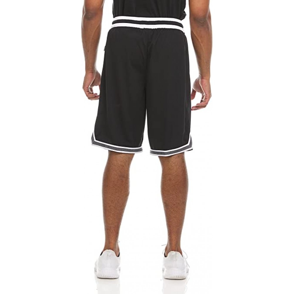 Шорты баскетбольные Spalding Mens Dimple Mesh Performance Basketball Shorts черные (SMS1472-001)