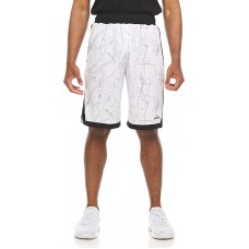 Шорты баскетбольные Spalding Mens Extreme Performance Marble Basketball Shorts белые (SMS1995-144)