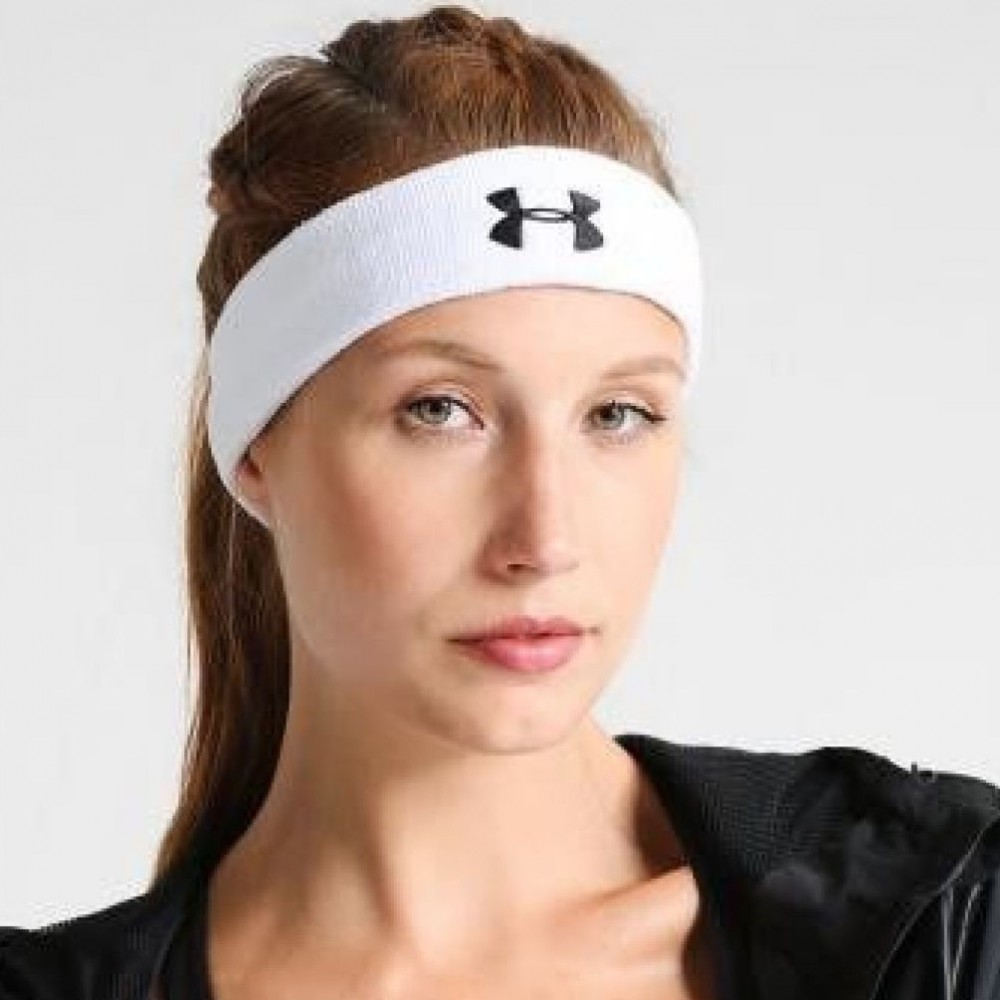 Повязка спортивная на голову Under Armour Headband для фитнеса и спорта (1276990-100)