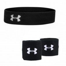 Набор повязка на голову Under Armour Headband 1 шт. и напульсники Under Armour  Wristbands 2 шт.